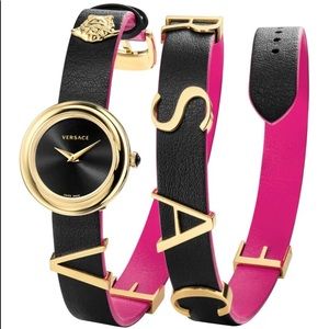 Versace v-flare wrap watch